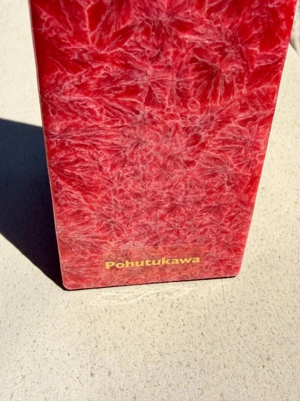 Living Light Pohutukawa Icicle Candle Red New Zealand Plant Beeswax 65 Hr 11.5